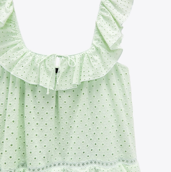 DRESS WITH CUTWORK EMBROIDERY - Picture 8 of 11